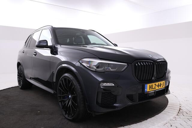 BMW X5 xDrive45e High Executive M-sport, All black! Luchtvering, Adaptief, Panoramadak, Apple Carplay