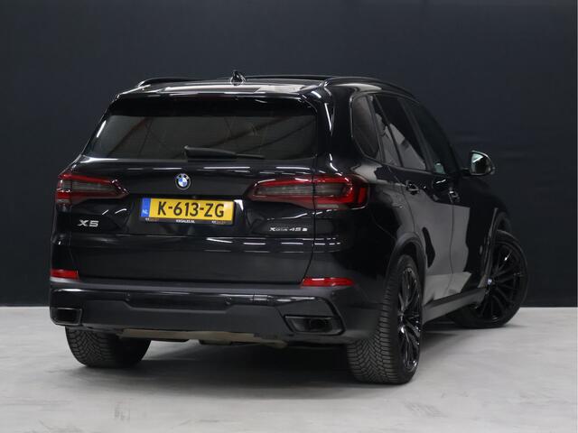 BMW X5 xDrive45e High Executive [SCHUIFDAK, HARMAN KARDON, 360° CAMERA, APPLE CARPLAY, TREKHAAK, LUCHTVERING, ANDROID AUTO, MEMORY SEATS, SFEERVERLICHTING, NIEUWSTAAT]