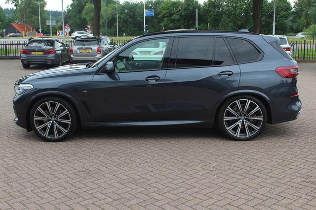 BMW X5 xDrive45e High Exe. M Sport / SOH 91,2% / Panoramadak / 360Camera / Head-up / 22'' / Swarovski / Laser LED / Leder / Harman Kardon / DAB / ACC / Getint glas