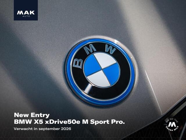 BMW X5 xDrive50e M Sport Pro , NL-auto, Sonderlackierung, pano, 4W-best., H/K, Luchtv., Merino, memory, 22", HUD, tr.haak, privacy