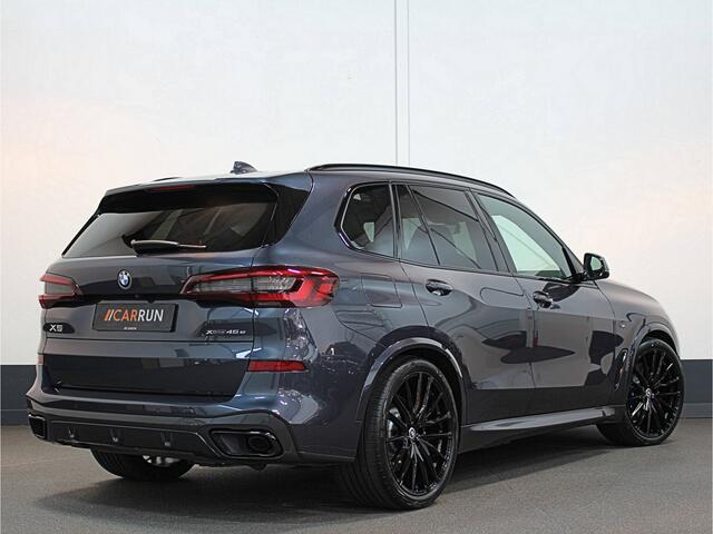 BMW X5 45e M-Performance Seats | 360 View | Panorama | ACC | Kristal pook | Head-Up | Laser-LED | Memory | Harman-Kardon | Keyless-Go | Trekhaak | Drive Assist Pro. | Leder | 4-Zone Clima | Standkachel | Rijklaarprijs & Bovag garantie | Carplay | Draadloos Laden | DAB | Sfeerverlichting |
