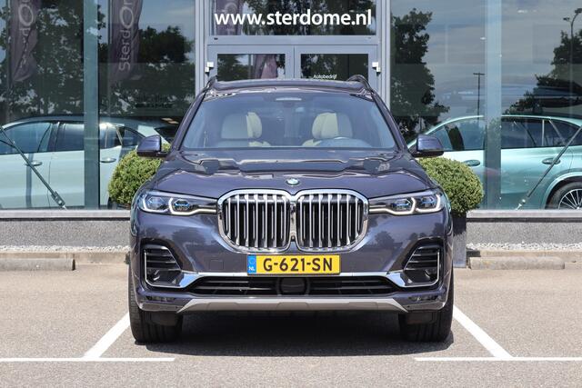 BMW X7 xDrive40i 6p. l 340 PK l Panodak l LASER l Head-up l Soft close l 3500 Ahw gewicht l Memory l B & W l 360 Camera l Stuurverw. l Stoelverwarming l Adaptive Cruise controle l Wegklapbare trekhaak l