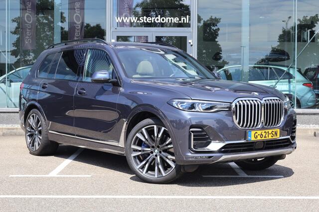 BMW X7 xDrive40i 6p. l 340 PK l Panodak l LASER l Head-up l Soft close l 3500 Ahw gewicht l Memory l B & W l 360 Camera l Stuurverw. l Stoelverwarming l Adaptive Cruise controle l Wegklapbare trekhaak l