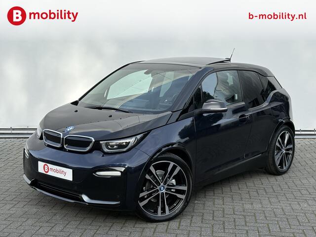 BMW i3 S iPerformance 94Ah Snelladen Panoramadak Achteruitrijcamera | DAB Audio | Warmtepomp | Leer | 20'' LM Velgen