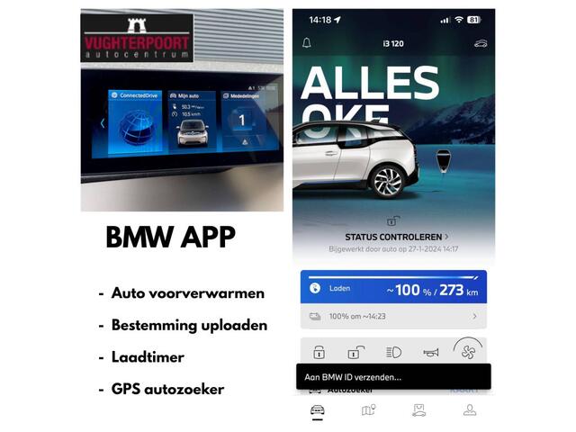 BMW i3 Executive 120Ah 42 kWh/Camera/*SOH 100%*/W-pomp/Cruise/1e Eig./Led/19"