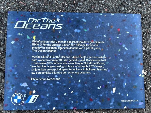 BMW i3 *For the Oceans* 120Ah 42 kWh //W-pomp/SOH 96%/Camera/3-fase/Led/20"