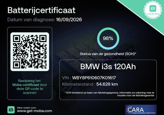 BMW i3 S Business Edition 120Ah 42 kWh Panoramadak Warmtepomp SOH 98% – foto 8