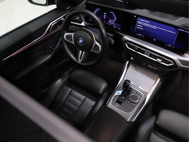 BMW i4 M50 High Executive 84 kWh [SCHUIFKANTELDAK, HARMAN/KARDON, APPLE CARPLAY, ANDROID, CRUISE CONTROL, STOELVERWARMING, MEMORY SEATS, HEAD UP DISPLAY, DIGITAL DASH, CAMERA, PDC 360, LEDER, SFEERVERLICHTING, ELEKTRISCHE A