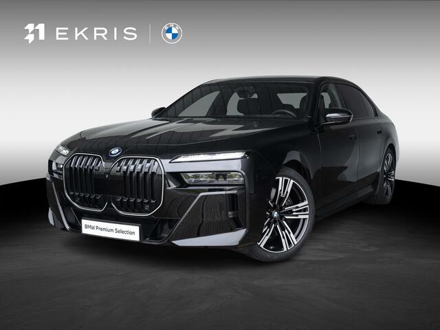 BMW i7 xDrive60 SoH 100% | M Sportpakket Pro | Connoisseur Pack | Climate Acoustics Pack | Active Steering | 21 inch | Iconic Glow kristalkoplampen | Stoelventilatie | Driving Assistant Professional | Glazen panoramadak Sky Lounge