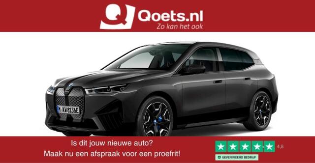 BMW iX xDrive50 High Executive 112 kWh Sportpakket - Panoramadak - Trekhaak - Multifunctionele - stoelventilatie - Soft close - BMW Laserlight - Driving/Parking Assistant Professional - Harman Kardon -