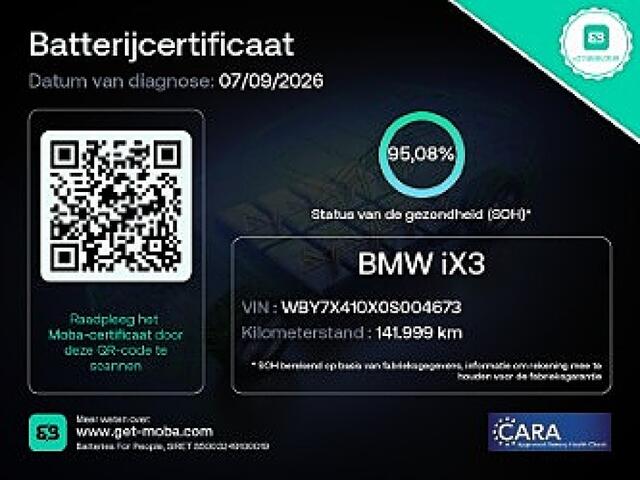 BMW iX3 Executive 80 kWh -SOH95%-PANO-LEER-CAM-NAVI-