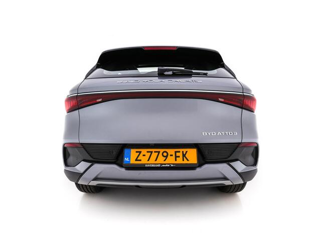 BYD Atto 3 Comfort 60 kWh [ 3-Fase ] {SOH-92%} (INCL.BTW) *PANO | ADAPTIVE-CRUISE | LEATHER | FULL-LED | TOP-VIEW | BLIND-SPOT | HEATED-COMFORTSEATS | DIGI-COCKPIT | CARPLAY | DAB | NAVI-FULLMAP | ECC | PDC | 18''ALU*