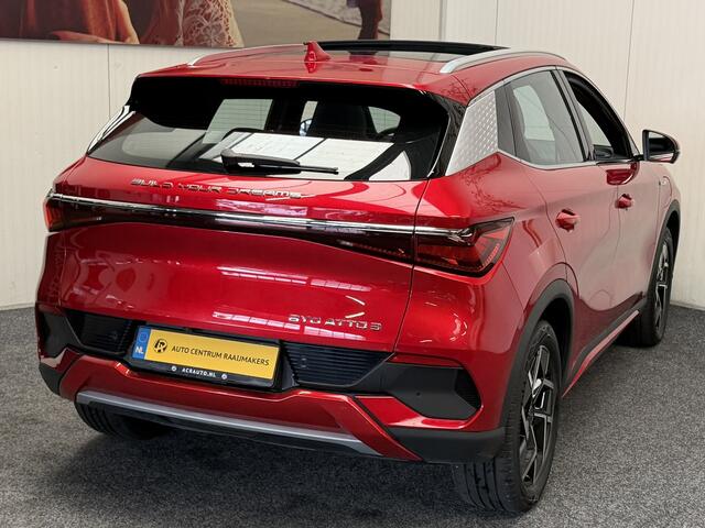 BYD Atto 3 DESIGN 60 kWh WLTP 420 KM * 45 STUKS OP VOORRAAD* APPLE CARPLAY/ ANDROID AUTO ELEK. ACHTERKLEP PANORAMADAK ELEK. VOORSTOELEN KEYLESS ENTRY/ START 360 CAMERA STOELVERWARMING NAVI NIEUWSTAAT !!!
