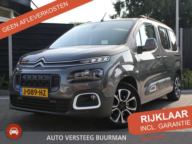 Citroen BERLINGO Shine 1.2 PureTech 130PK EAT8 Automaat Navigatie, Achteruitrijcamera, Panoramadak, Keyless, Parkeersensoren, Stoelverwarming