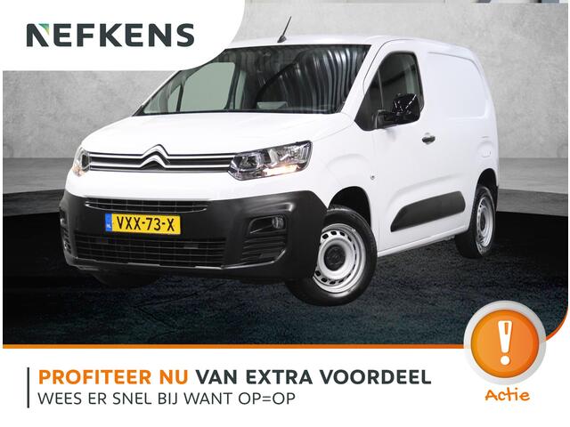 Citroen BERLINGO 1.5 BlueHDi 100PK S&S L1 | 1ste Eigenaar | AppleCarplay/AndroidAuto | Parkeersensoren | Airco | Armsteun | Houtenlaadvloer | Cruise Control | Bluetooth | Mistlampen | Zijschuifdeur Rechts |