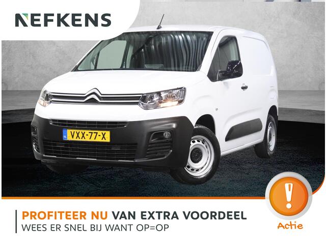 Citroen BERLINGO 1.5 BlueHDi 100PK S&S L1 | 1ste Eigenaar | AppleCarplay/AndroidAuto | Parkeersensoren | Airco | Armsteun | Houtenlaadvloer | Cruise Control | Bluetooth | Mistlampen | Zijschuifdeur Rechts |
