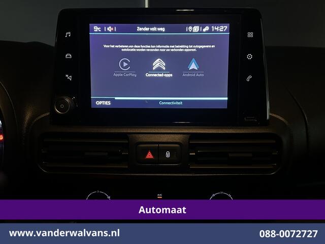 Citroen BERLINGO 1.5 BlueHDI 130pk Automaat L1H1 Euro6 Airco | 2x Zijdeur | Navigatie | Camera | Apple Carplay Android Auto, Cruisecontrol, Parkeersensoren