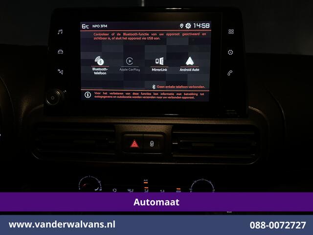Citroen BERLINGO 1.5 BlueHDI 131pk Automaat L1H1 Euro6 Airco | 3-Zits | Apple Carplay | Android Auto Cruisecontrol, Parkeersensoren, Bijrijdersbank, Zijdeur