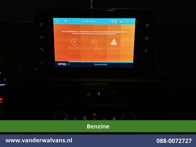 Citroen BERLINGO 1.2 PureTech 131pk Automaat **Benzine** L1H1 Euro6 Airco | 3-Zits | Navigatie | Camera | Apple carplay android auto, cruisecontrol, parkeersensoren, bijrijdersbank