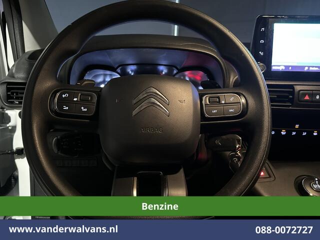 Citroen BERLINGO 1.2 PureTech 131pk Automaat **Benzine** L1H1 Euro6 Airco | 3-Zits | Navigatie | Camera | Apple carplay android auto, cruisecontrol, parkeersensoren, bijrijdersbank