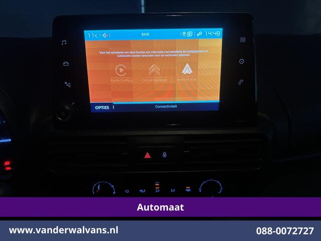 Citroen BERLINGO 1.2 PureTech 131pk Automaat **Benzine** L1H1 inrichting Euro6 Airco | 3-Zits | Camera | Apple Carplay Navigatie, Android Auto, Cruisecontrol, Imperiaal, Parkeersensoren, Bijrijdersbank