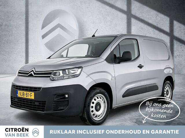 Citroen BERLINGO BlueHDi 100 pk Club | Rijklaar | Trekhaak | 3 zitplaatsen | Apple Carplay / Android Auto | Parkeersensoren achter |
