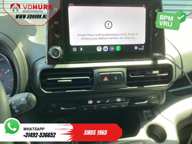 Citroen BERLINGO 1.5 HDi 130 pk Aut. L2 3 Pers./ Carplay/ Climate/ Camera/ Standkachel/ Stoelverw/ Trekhaak/ LMV/ Dealer O.H.