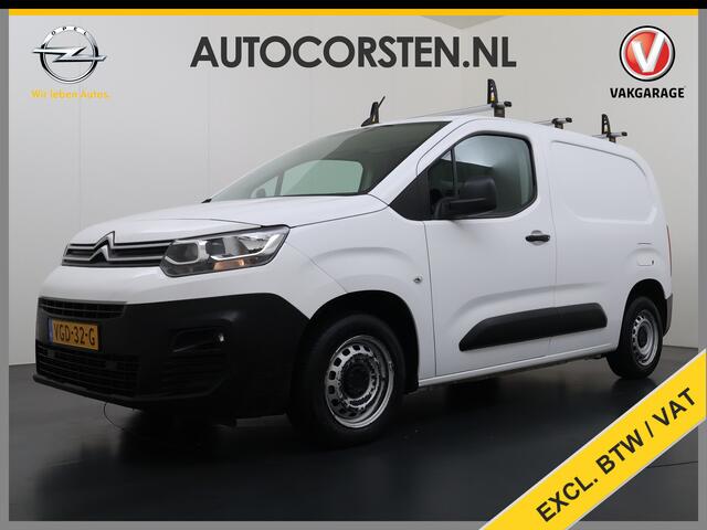 Citroen BERLINGO 1.5 HDI Navi* Laadruimte-Airco Trekhaak Apple Carplay Android Auto Cruise Control Pdc Club Dakdragers Schuifdeur Betonplex Vloer Wandbetimmering 1.230KG Trekgewicht Euro 6