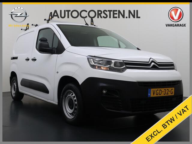 Citroen BERLINGO 1.5 HDI Navi* Laadruimte-Airco Trekhaak Apple Carplay Android Auto Cruise Control Pdc Club Dakdragers Schuifdeur Betonplex Vloer Wandbetimmering 1.230KG Trekgewicht Euro 6