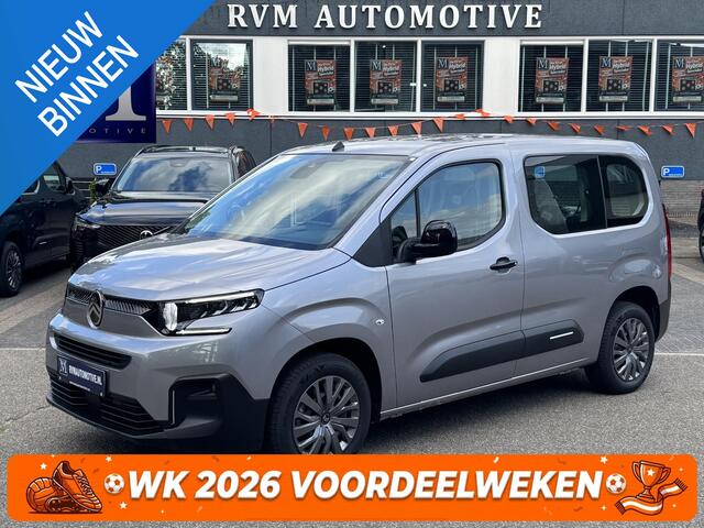 Citroen BERLINGO ë-Berlingo Plus M L1 50 kWh VAN: 38.900,- VOOR: 29.877,- UW WKVOORDEEL: 9.023,- | | NIEUWE AUTO 10 KM! | 3-FASE LADEN| PARKEERSENSOREN ACHTER|