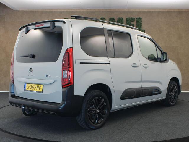 Citroen BERLINGO ë-Berlingo Feel 50 kWh - SOH 92,3% !!! - ORIGINEEL NEDERLANDSE AUTO - AFNEEMBARE TREKHAAK - TREKGEWICHT 750 KG - NAVIGATIE - PARKEERSENSOREN ACHTER - VOORSTOELEN VERWARMD - MIDDENARMSTEUN VOOR - CLIMATE CONTROL - CRUISE CONTROL - 3 FASE LADEN - ACHTERRUIT