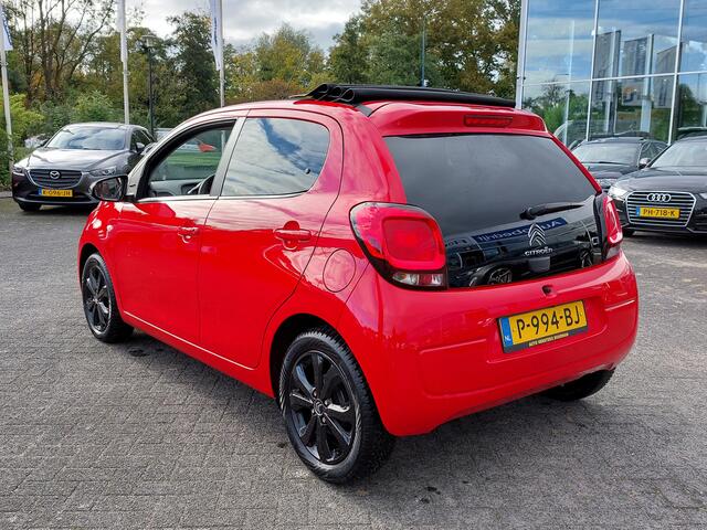 Citroen C1 1.0 VTi 72pk Airscape Shine 5-Deurs | Cabriodak | Apple Carplay + Android Auto | Clima | Achteruitrijcamera | Lichtsensor | Elek.Ramen+Spiegels | Privacy Glass | 15''lm