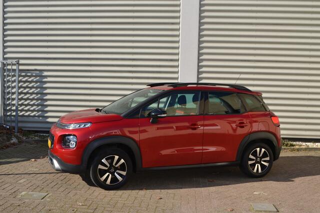 Citroen C3 Aircross 1.2 PureTech S&S Shine i 110PK I NAVIGATIE I LUXE INTERIEUR I PARKEERSENSOREN ACHTER I MOOIE METALLIC KLEUR DONKER ROOD I ARMSTEUN I KEYLESS ENTRY I L.M. VELGEN I