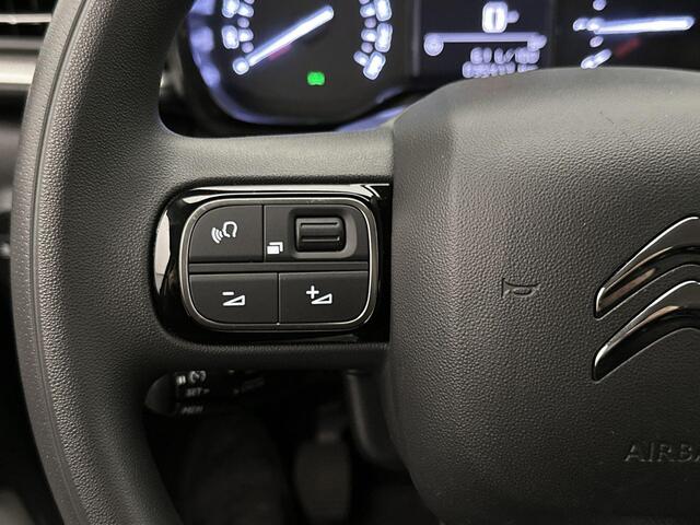 Citroen C3 C-Series 83 pk | Navigatie via Apple Carplay/Android Auto | Climate Control | Cruise Control | LED Koplampen | DAB Ontvanger | Mistlampen Voor | Start/Stop Systeem | Buitenspiegels Elektrisch Verstel -en Verwarmbaar |