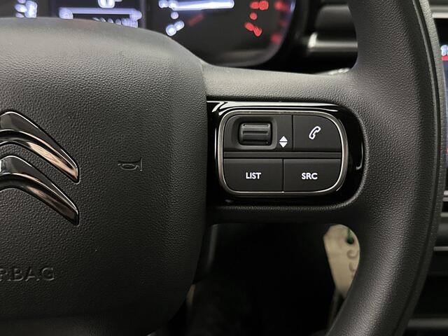 Citroen C3 C-Series 83 pk | Navigatie via Apple Carplay/Android Auto | Climate Control | Cruise Control | LED Koplampen | DAB Ontvanger | Mistlampen Voor | Start/Stop Systeem | Buitenspiegels Elektrisch Verstel -en Verwarmbaar |