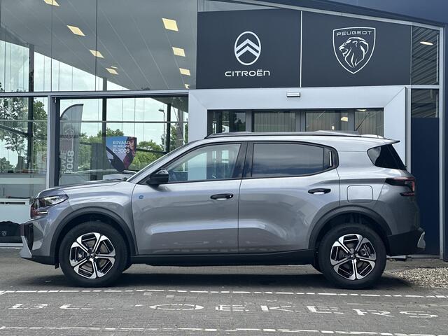 Citroen C3 Ë-C3 Aircross Max 113pk 44 kWh | Comfort stoelen | Adaptive vering | Draadloze telefoonlader | Parkeercamera/-sensoren | Navigatie | Climate Control | Apple Carplay/Android Auto | Full LED | Lichtmetalen velgen |