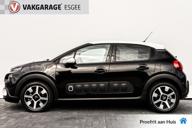 Citroen C3 1.2 111 PK PureTech S&S Shine AUTOMAAT RIJKLAAR. | Two Tone-kleur zwart dak | Clima | 17'' LMV | Camera | Navi |