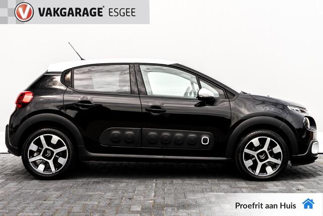 Citroen C3 1.2 111 PK PureTech S&S Shine AUTOMAAT RIJKLAAR. | Two Tone-kleur zwart dak | Clima | 17'' LMV | Camera | Navi |