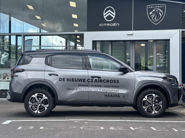 Citroen C3 Aircross 1.2 Hybrid 136 Max | Comfort stoelen | Navigatie | Climate Control | Apple Carplay/Android Auto | Draadloze telefoonlader | Parkeercamera/-sensoren |