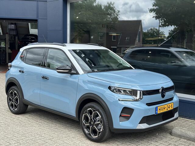 Citroen C3 1.2 Turbo 100 PK Max | Nieuwste Model | Navigatie | Parkeer Camera + Sensoren achterzijde | Lichtmetalen Velgen| Hoge zitpositie | LED Verlichting | Zwart dak | Climate control | Cruise control | DAB+ Radio |