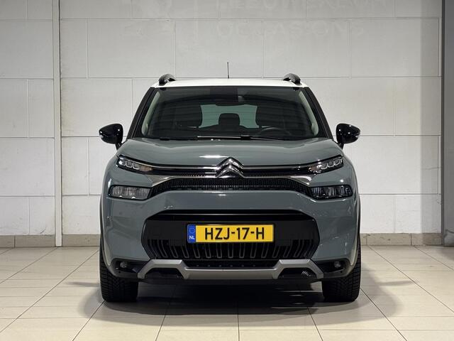Citroen C3 Aircross Shine Pack 1.2 Turbo 130pk EAT6 | TWO-TONE! | CAMERA | NAVI | LEDER | STOELVERW. | KEYLESS ENTRY | HEAD-UP DISPLAY | GRIPCONTROL | ALL SEASON BANDEN | 17" LM-VELGEN |