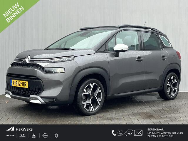 Citroen C3 Aircross 1.2 PureTech Shine Pack Automaat / Elektrisch Glazen Schuif- en Kanteldak / Stoelverwarming voor / Apple Carplay & Android Auto / Keyless Entry & Start / Cruise- en Climate Control / Navigatie full map / Verwarmde Voorruit