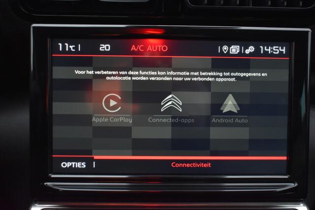 Citroen C3 Aircross PureTech 110 EAT6 Automaat Shine | Navigatie | Airconditioning ECC | Camera achter | Lederen Bekleding | Armsteun | Carplay & Android Auto | LM Velgen | isofix bevestigingspunten | Keyless
