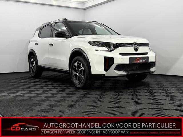 Citroen C3 Aircross 1.2 Hybrid 145pk Max Camera, Half leder, Apple carplay, Cruise control, Rijstrook correctie, Lichtmetalen velgen, 2 jaar garantie