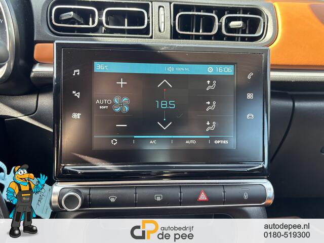 Citroen C3 1.2 PureTech S&S Shine GARANTIE/CLIMA/CRUISE/CAMERA/PDC/LICHTMETAAL rijklaarprijs!