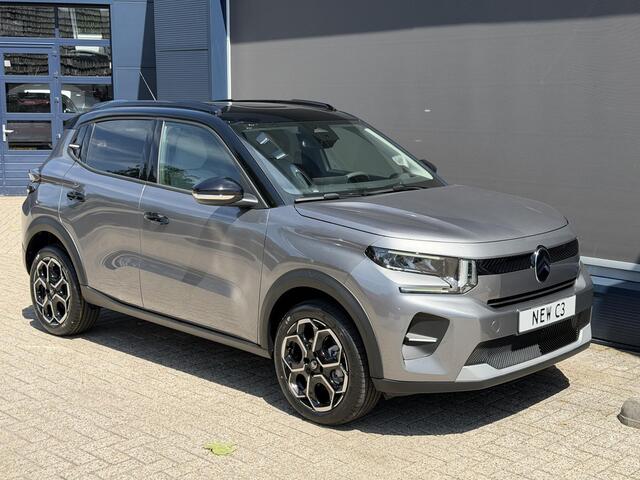 Citroen C3 1.2 Hybrid 110pk Max Automaat | Nieuwe Auto | Tot 8 Jaar Garantie | Advanced Comfort Stoelen | Full LED Verlichting | Navigatie | Camera | Hoge Zitpositie | Parkeersensoren | Hybride Rijden Zonder Stekker | Two-Tone | Lichtmetalen Velgen |