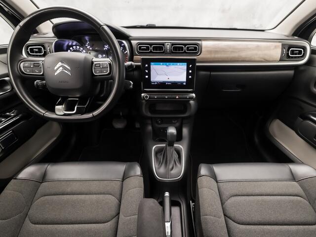 Citroen C3 1.2 PureTech Shine Automaat (APPLE CARPLAY, GROOT NAVI, CAMERA, LEDER, STOELVERWARMING, SPORTSTOELEN, GETINT GLAS, CRUISE, NIEUWSTAAT)