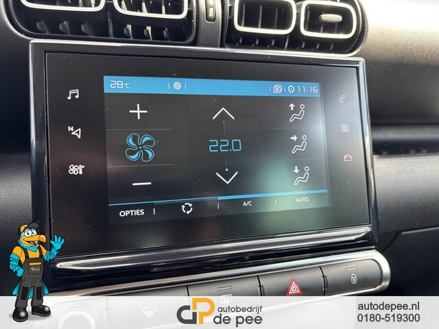 Citroen C3 Aircross 1.2 PureTech S&S Shine GARANTIE/CRUISE/CLIMA/CARPLAY/PARKEERSENS. V+A/CAMERA/KEYLESS/LICHTMETAAL rijklaarprijs!