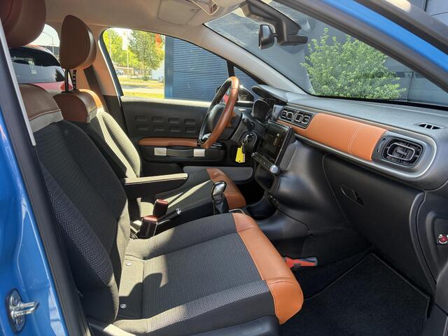 Citroen C3 1.2 PureTech Shine Nieuwe D-riem,Camera,Navi,Clima,Cruise,Lm velgen,Pdc,Rijstrooksensor,Halfleder,Dealer Onderhouden,N.A.P,Apk tot 06-2027