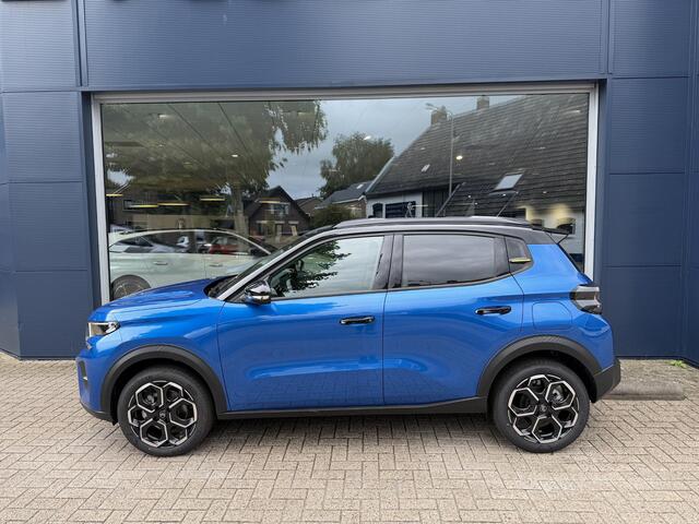 Citroen C3 1.2 Hybrid 110 PK Max | Automaat | Nieuwe Auto | Tot 8 Jaar Garantie | Advanced Comfort Stoelen | Navigatie | Full LED Verlichting | Navigatie | Camera | Hoge Zitpositie | Parkeersensoren | Hybride Rijden Zonder Stekker | Two-Tone | Lichtmetalen Velgen |